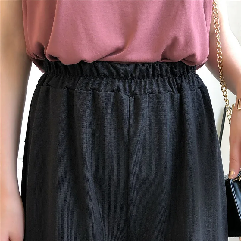 Thin Section 2019 The Trend Of Summer Solid Color To Mop The Floor Directly Cuffless Trousers Easy Student Leisure Time Pants Thin Section 2019 The Trend Of Summer Solid Color To Mop The Floor Directly Cuffless Trousers Easy Student Leisure Time Pants