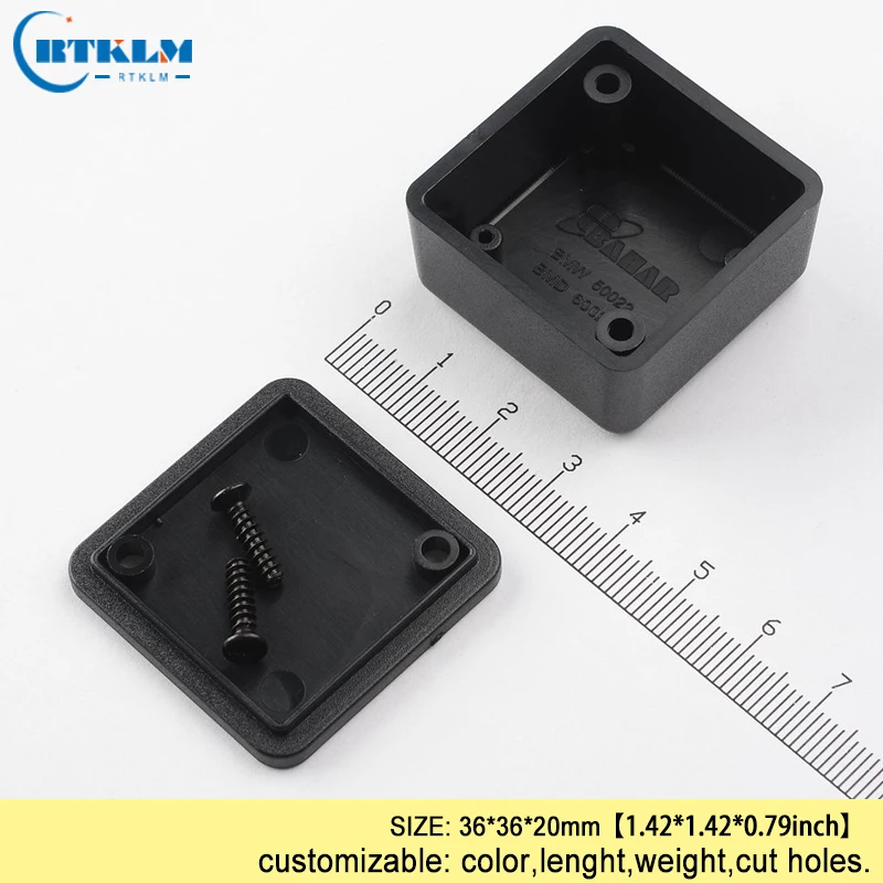 Small plastic box abs plastic enclosure housing speaker box electronic project diy junction box equipment enclosure 36*36*20mm