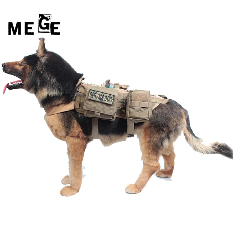 Куртка для собак MEGE с чехлом первой помощи MOLLE EMT тактический тренировочный жилет