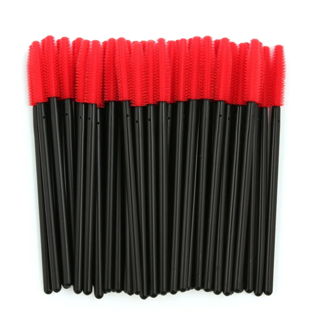 50 шт. силиконовая одноразовая тушь для ресниц|makeup tools|mascara wandsdisposable mascara wands |