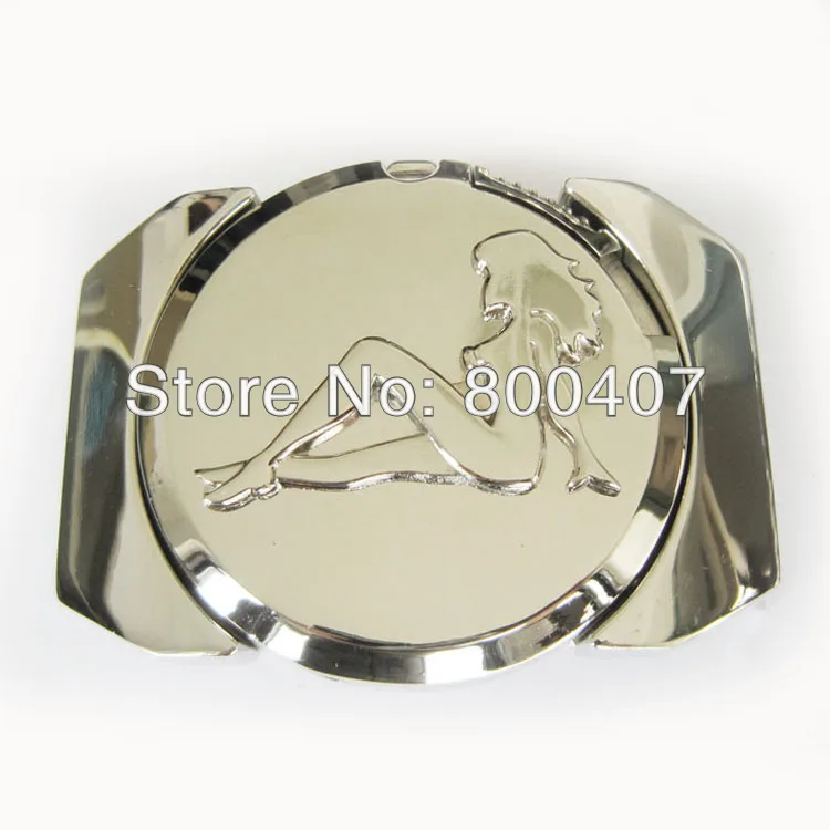 

Retail Distribute Belt Buckle (Silver Mud Flap Truck Girl Lighter) BUCKLE-LT030 Free Shipping