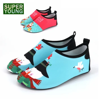 

Christmas Kids Barefoot Aqua Beach Shoes Children Water Sport Men Women Surf Swimming Fishing Sneaker Girl Boy Yoga Diving Socks
