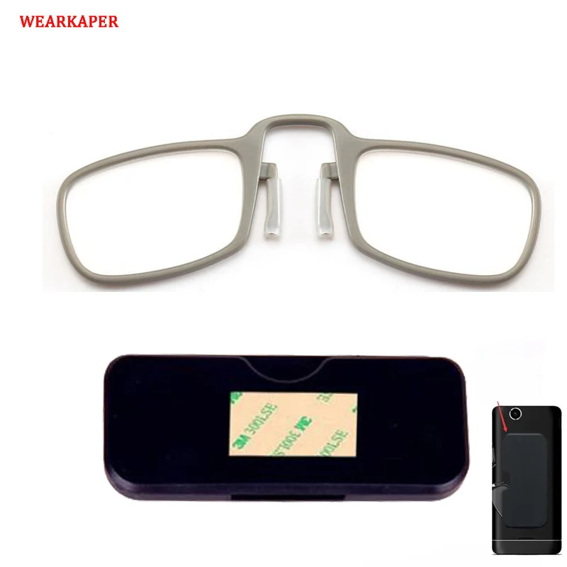 WEARKAPER Thin Frame Portable SOS Wallet Reader Mini Reading Glasses