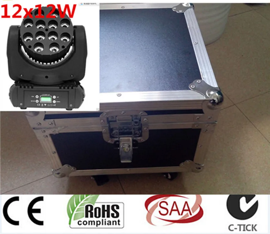 2 pz/lotto 12x12 W Con Flight Case 150 W LED Fascio Moving Head Light dj equipment 12x12 W RGBW (CMY) Quad 2 pz/lotto 12x12 W Con Flight Case 150 W LED Fascio Moving Head Light dj equipment 12x12 W RGBW (CMY) Quad