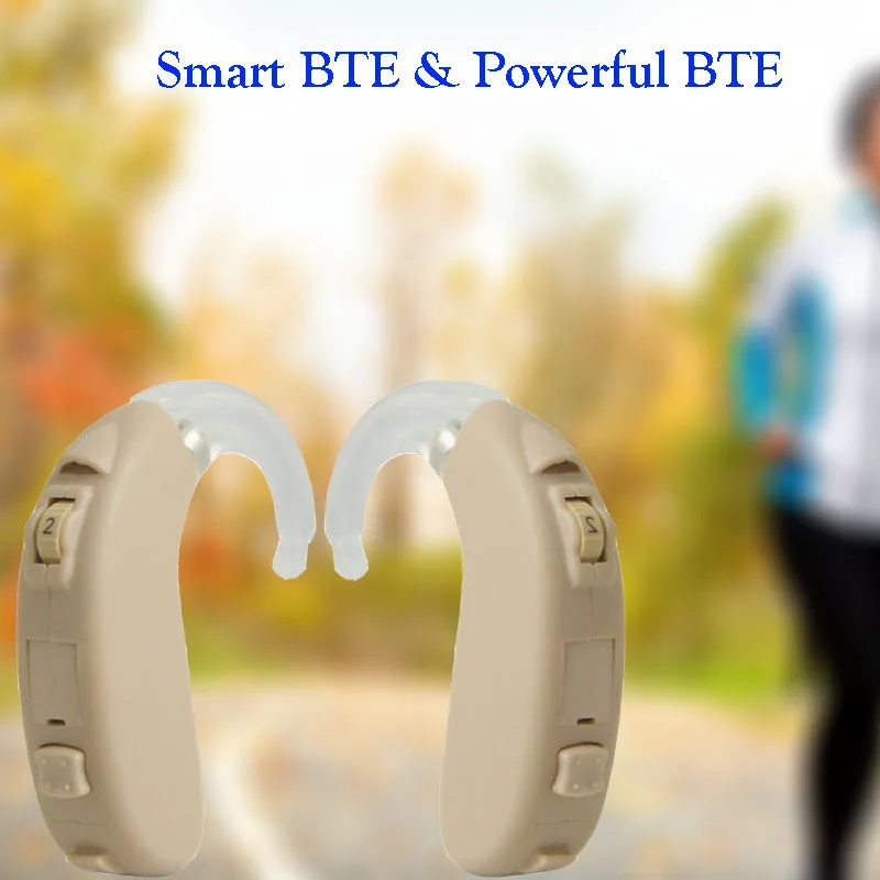 Cheap hearing aid big BTE power smart 13A battery 8 channelalibaba online hot sale hearing aids