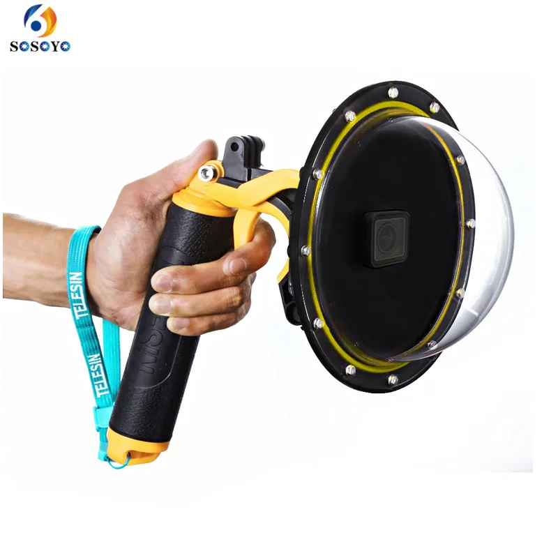 Dome Port Lens Housing Spherical Water Lens Hood With Lens Waterproof Housing Case Mount For Gopro Hero6 5 Camera Accessories (2)