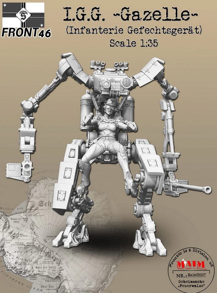 

New Unassembled 1/35 I.G.G. Gazelle (Infantry Warfare) Resin Kit DIY Toys Unpainted resin model