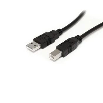 

StarTech.com 9 m (30 ft.) Active USB 2.0 A to B Cable, 9 m, USB A, USB B, 2.0, 480 Mbit/s, Black