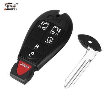 

Dandkey 6 Buttons Remote Case Smart Key Shell For for Dodge For Chrysler Grand Caravan Town Country FOB 5+1 Buttons