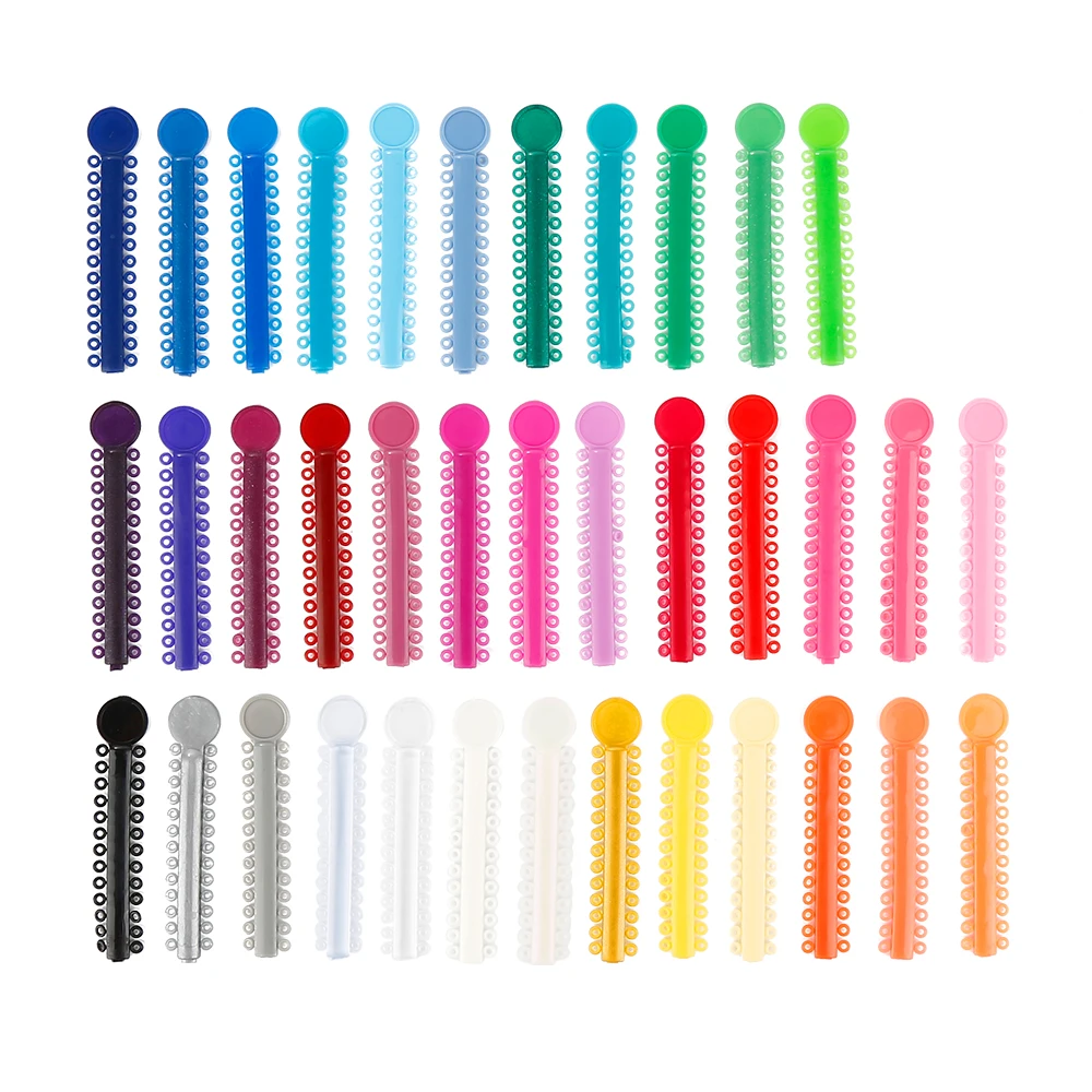 40 шт. Стоматологическая Ортодонтическая вязка эластичные резинки ...