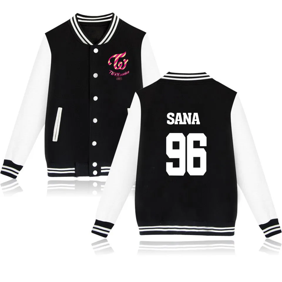 JYP twice Sanskrit Толстовка с принтом MOMO NAYEON SANA женские толстовки модные розовые