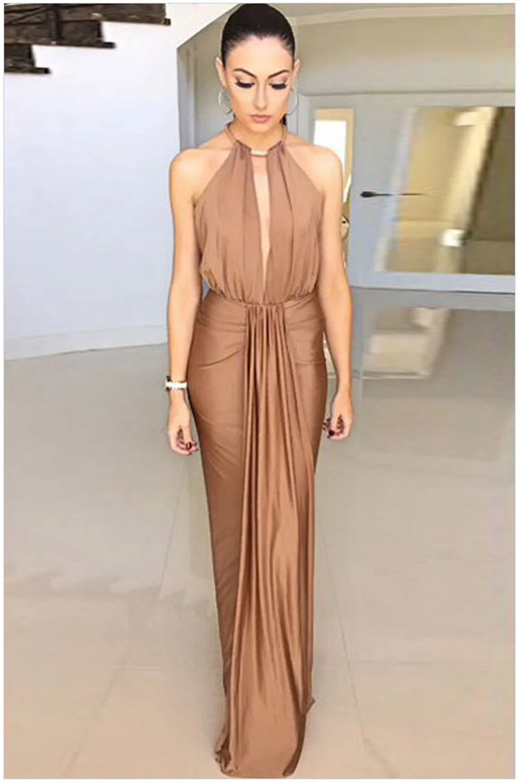 FREE SHIPPING 2016 New Sexy Fashion Women Off Shoulder Maxi Dresses