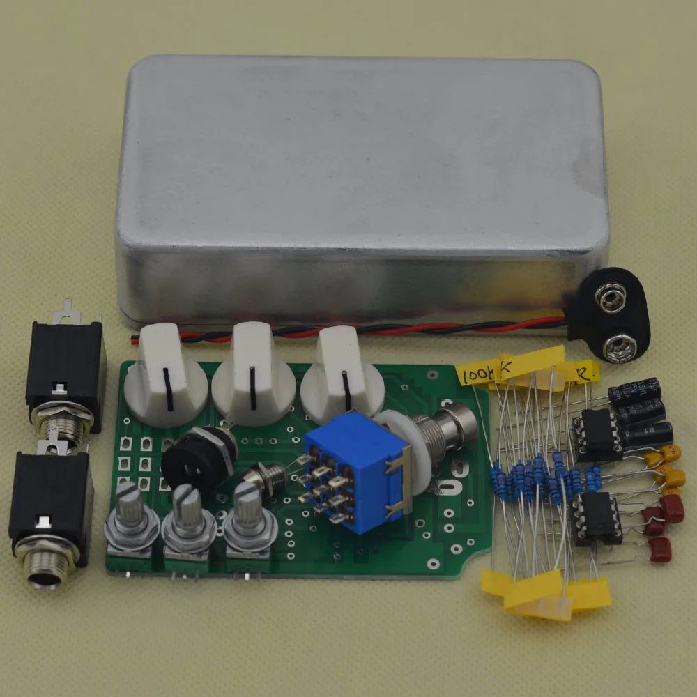 DIY Overdrive Guitar Effect Pedal Kits With 1590B Diecast Aluminum Box