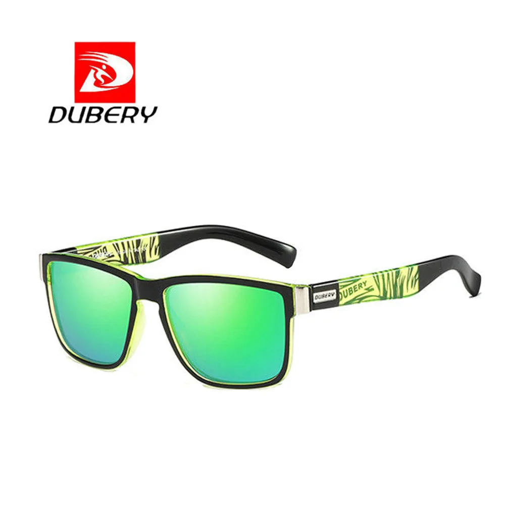 DUBERY, мужские поляризованные солнцезащитные очки, для вождения, для мужчин и женщин, спортивные очки, новые модные аксессуары, анти-УФ очки для велоспорта - Название цвета: F