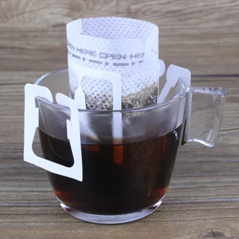 

Coffee Filter Paper Bag Portable Hanging Ear Style Coffee Filters Paper Home Office Coffee Tools