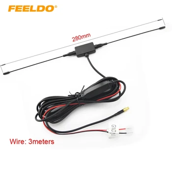 

FEELDO 5Set Car MCX Active Aerial Antenna with Built-in Amplifier for Digital TV Antenna #AM914