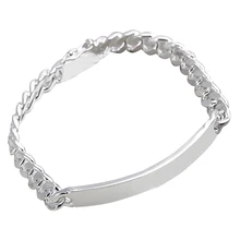 Silvering bracelet, fashion jewelry Cow Leather Bracelet length 20cm