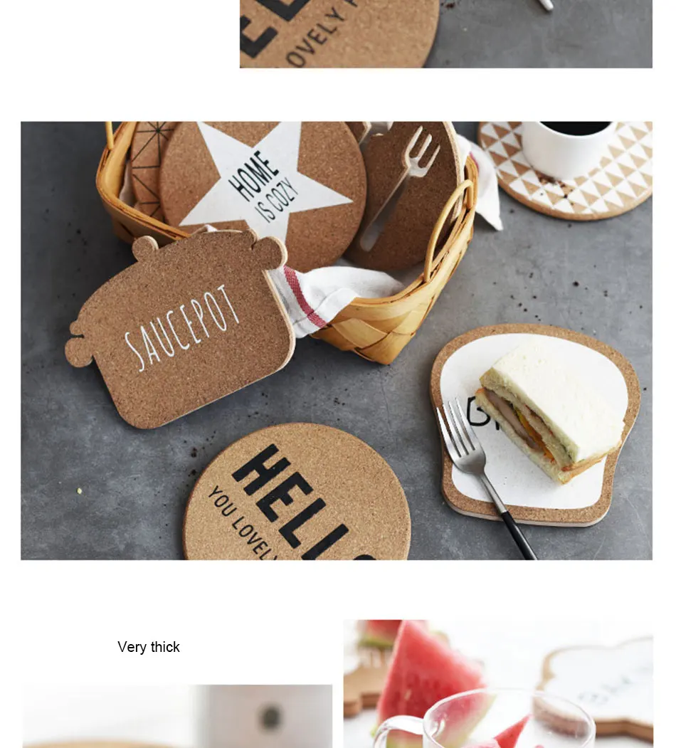 Chic Elegant White Star Wood Drink Coaster Pad Coffee Cup Mat Tea Pad Dining Soft Wooden Placemats Decoration Accessories 1pcs (7)