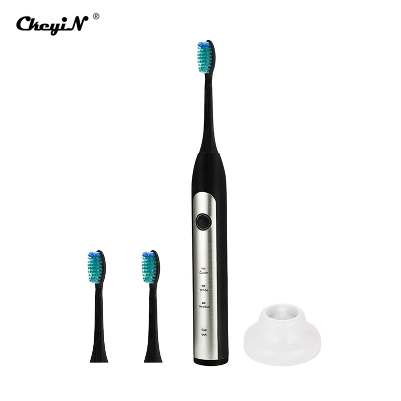 

USB Rechargeable Automatic Sonic Electric Toothbrush Intelligent 2 Minutes Timer Tooth Brushes 3 Modes Waterproof Teeth Cleaning