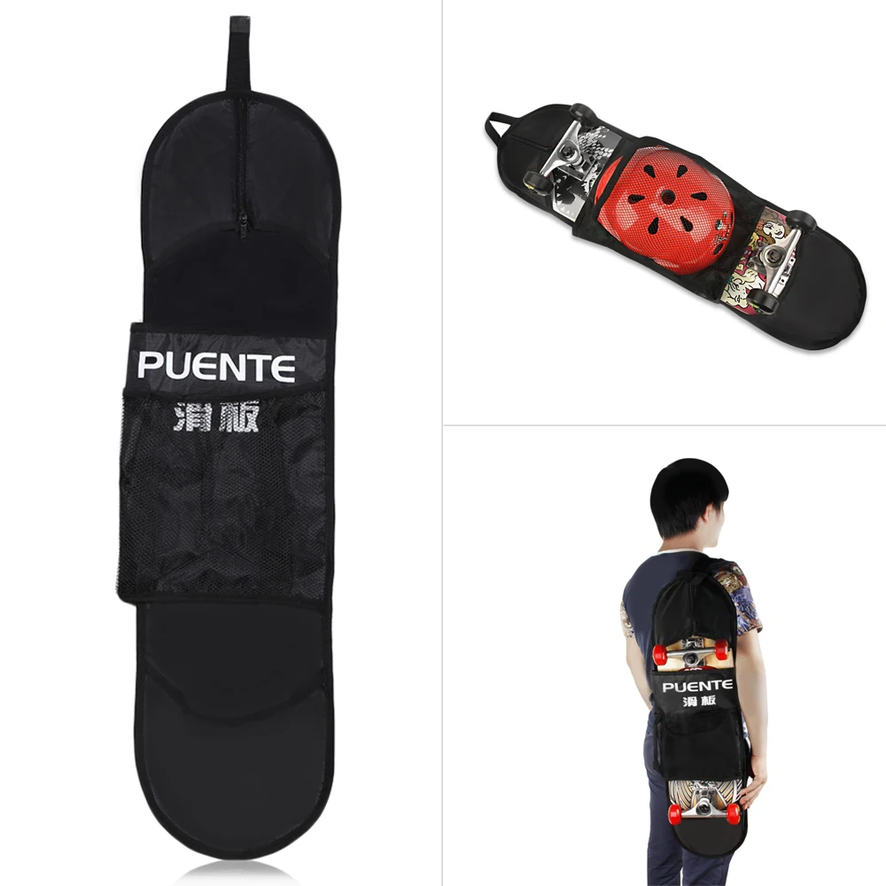 

PUENTE Outdoor Water Resistant High-Fiber Polyester Mesh Skateboard Scooter Carrying Bag Case Large Capacity Carry Bag