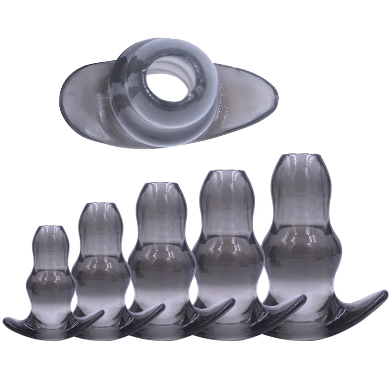 Silicone Hollow Anal Plug Penis Butt Enema Adults Products Prostate Massager Erotic Sex Toys Masturbator for Women Men Gay | Красота и