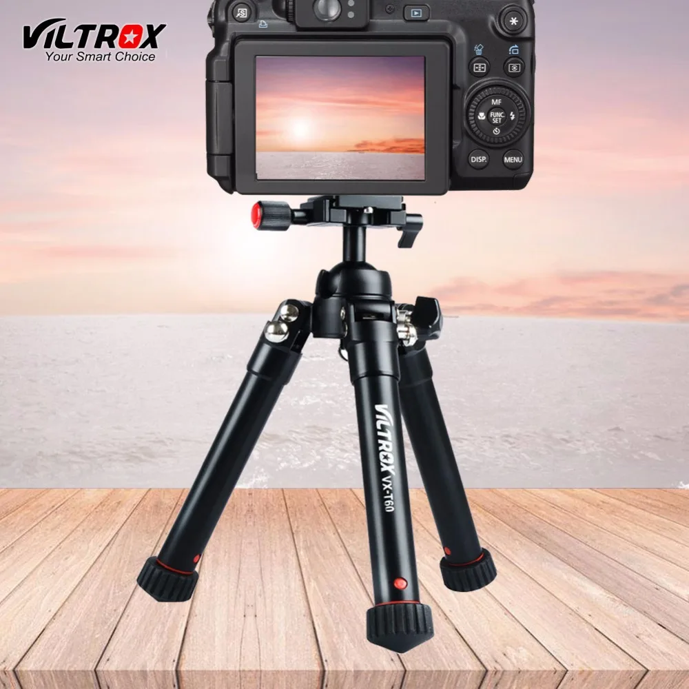 Viltrox VX T60 9.6" 24.4" Mini Portable Adjustable Travel Camera Table