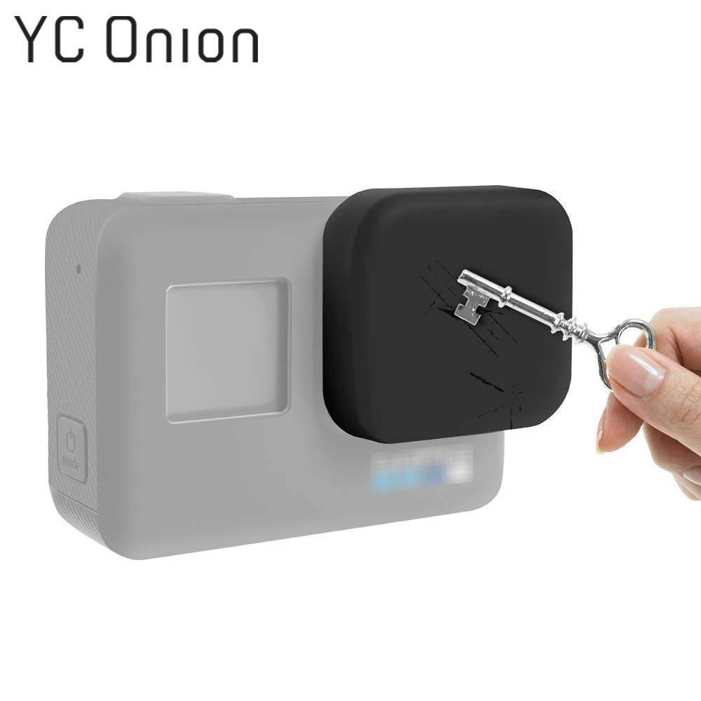 3PCS Lens Cap For GoPro Hero 5 6 7 Black Lens Cover Silicone Protector