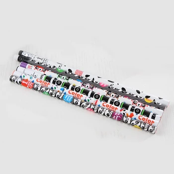 

Cute Kawaii Animal Panda Pattern Pencils for Chidren Kids Writing 12pcs/box HB Pencil with Eraser Head School Office Supplies