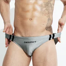 DESMIIT Мужская одежда для плавания, мужские плавки, сексуальные мужские купальные костюмы для геев, мужские с заниженной талией, пляжные шорты для серфинга