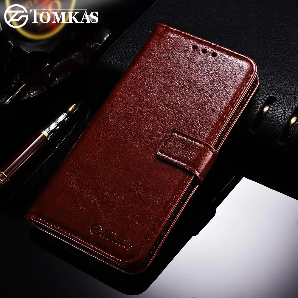 TOMKAS чехол для телефона из искусственной кожи Xiaomi Redmi 5 Plus Футляр Чехол Флип Бизнес
