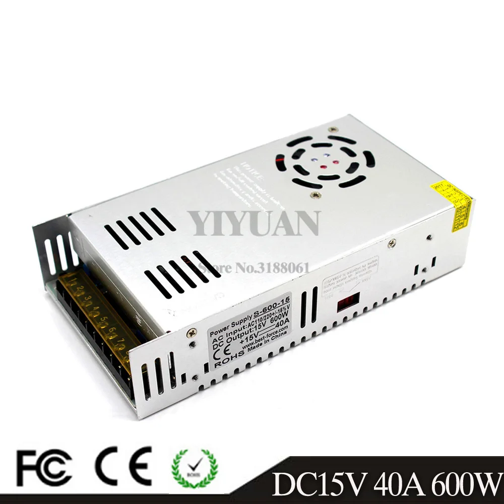 15V600W