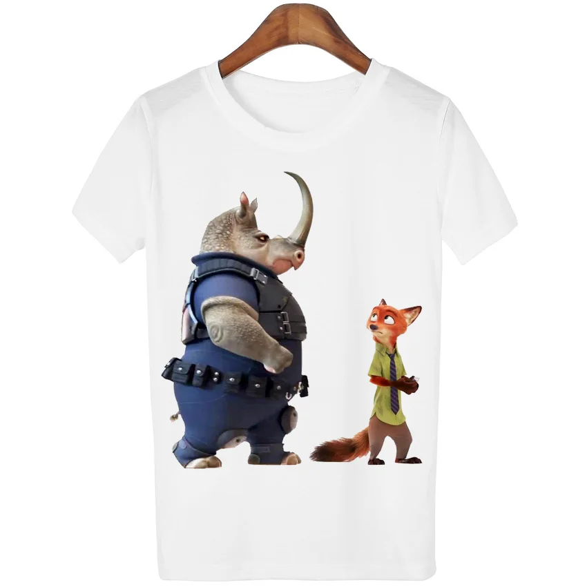 Yemuseed الساخن الكرتون المطبوعة الحيوان تيز قمصان تي شيرت zoo فوكس الأرانب الصيف t-shirt نعرفكم قمم زائد WMT199 kwaii