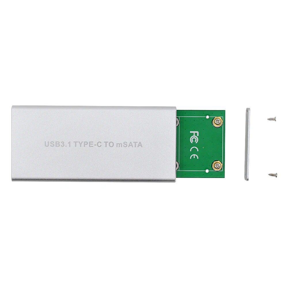 CHIPAL Прочный USB 3 1 кабель с разъемами типа C и коробка mSATA 10 Гб Корпус чехол SSD для