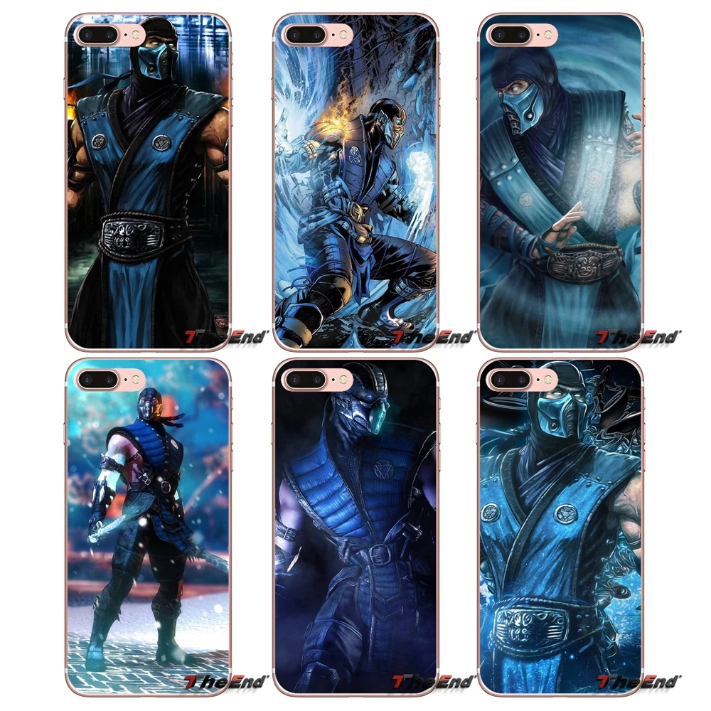Чехол для iPhone X 4 4S 5 5S 5C SE 6 6S 7 8 Plus Samsung Galaxy J1 J3 J5 J7 A3 A5 2016 2017 Mortal Kombat Sub zero Ninja Games|case me|case