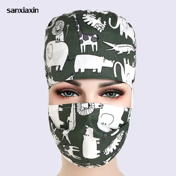 

surgical Pharmacy medical Scrub surgery Caps Nurse hat Unisex Adjustable Medical Scrub Clinic Dental Operation Hat surgical cap