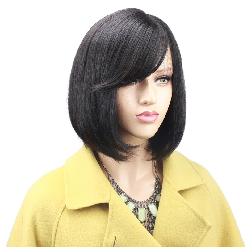 Eseewigs Short Bob 13x4 Lace Front Human Hair Wigs For African