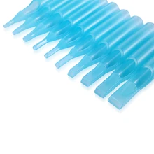 10 шт смешанные стерильные RT одноразовые стерильные синие наконечники для тату машины иглы наборы пластиковые ручки для татуировки чернильные трубки чашки TP302