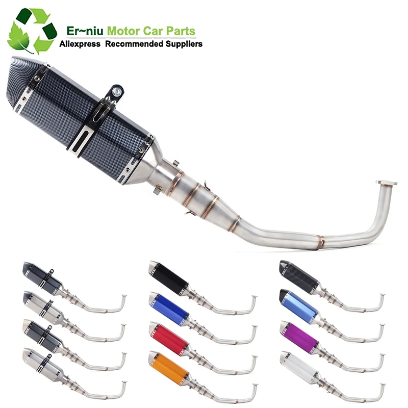 

SH150 SH 125 150I Motorcycle Exhaust Mascape Full System Slip-On Middle Link Pipe Muffler For Honda SH125 SH150i SH125i