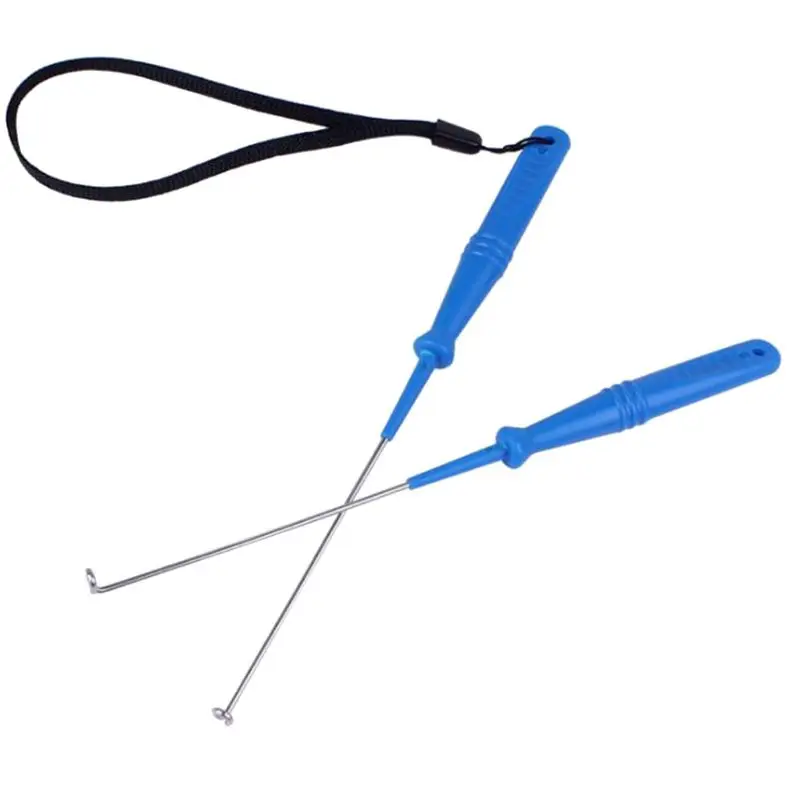 

1Pc Fishing Hook Remover Stainless Steel with Anti Lost Ring Extractor Anti Slip Handle Fish Removal Tools W20