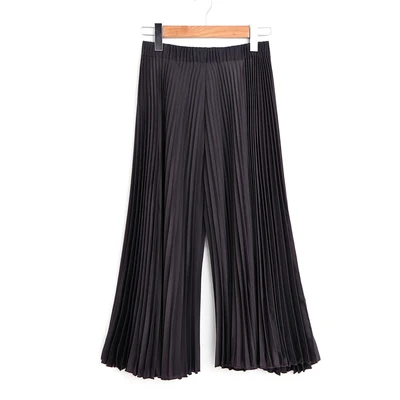 Oscuro longitud Calf Moda Fold Blue dark Libre Puntos Pure Nueve Pantalones gris Anchos Color Stock Envío En Negro qzTFvRWx