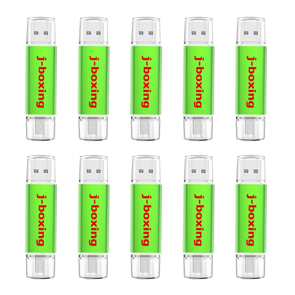 

J-boxing 10PCS USB 2.0 Pen Drive 8GB 16GB Flash Drive pendrive 32 GB USB Memory Stick 64GB OTG Metal USB Stick for Smartphone PC