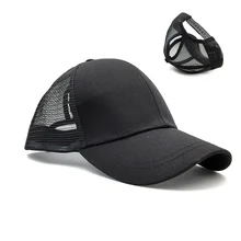 Модная бейсболка s Женская Летняя Спортивная Кепка грязный конский хвост наружная Солнцезащитная шляпа нейлоновая застежка лента s