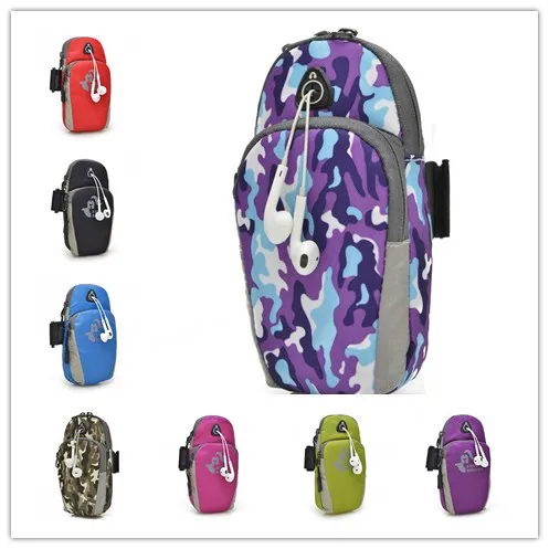

Men Women sport fitness Running Bag belt Brand 8 Colors Waterproof Wrist Arm Bag For Phone Outdoor Cycling Fishing pack Leg Bags
