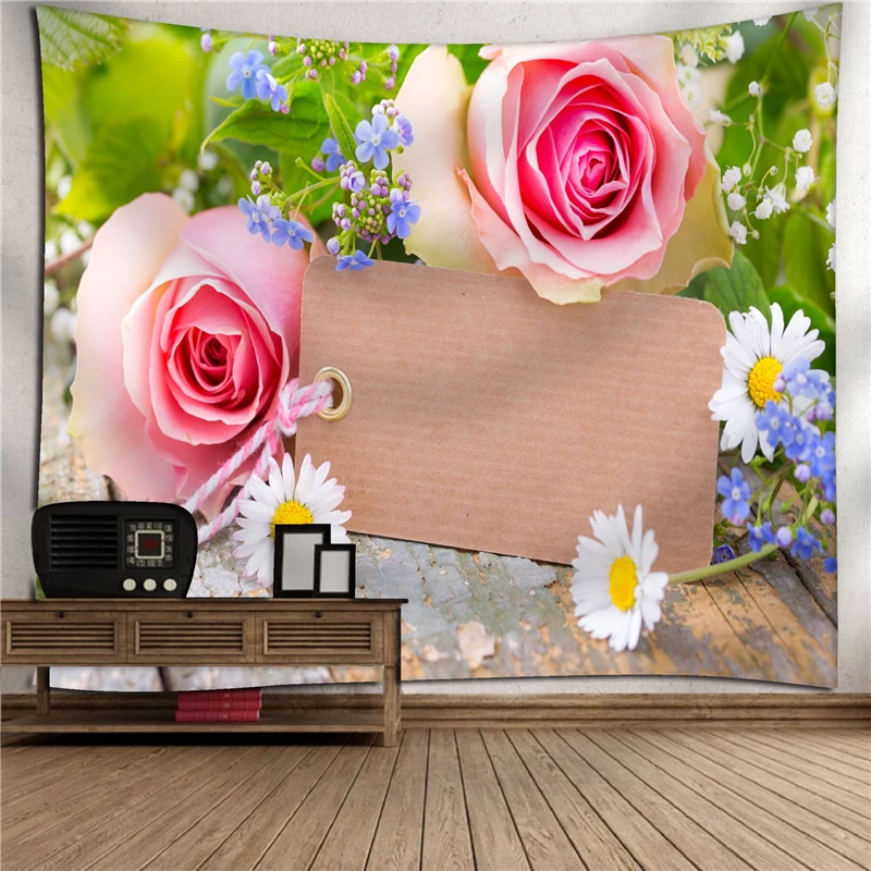 230X180 см, большой цветок розы, Декор, гобелен, настенный, на День святого Валентина, занавеска, ткань, для дома, гостиной, спальни, общежития, Декор - Цвет: Style 13