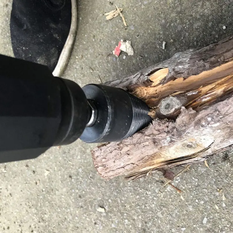 Firewood Machine Drill Wood Cone Reamer Punch Driver Drill Bit Split Drilling Tools 130x32mm Firewood Machine Drill Wood Cone Reamer Punch Driver Drill Bit Split Drilling Tools 130x32mm