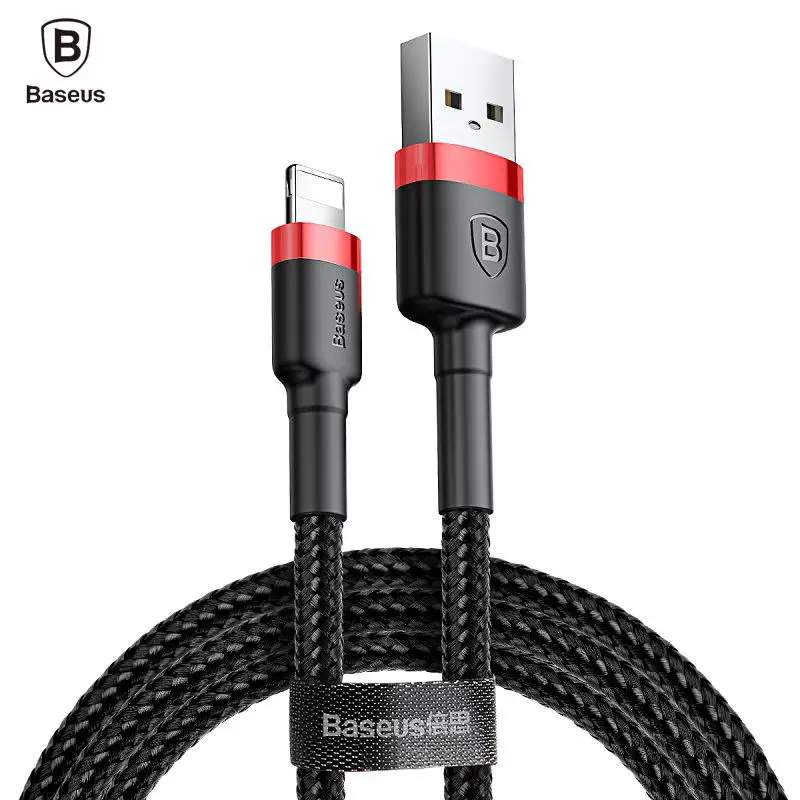 Baseus USB кабель для iPhone X 8 7 6 5 6s Быстрая зарядка телефон Дата-кабели 5S 5C SE зарядное