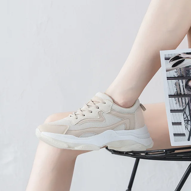 Повседневная обувь; женская дышащая Вулканизированная обувь; кроссовки для отдыха на платформе; светильник; chaussures femme tenis feminino; k031