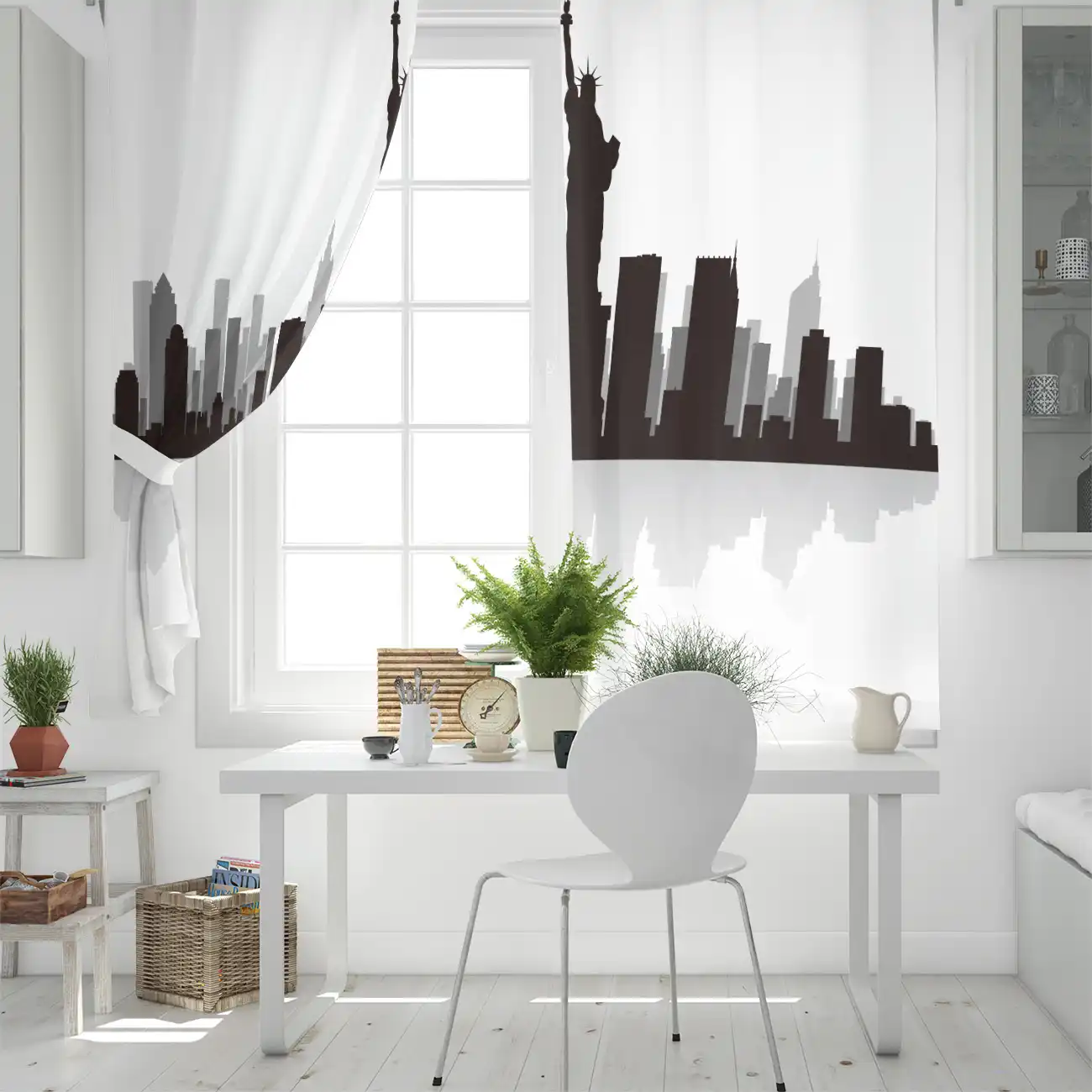 Liebe Haus Vorhange Neue Horizon Kuste Business Stadt Landschaft