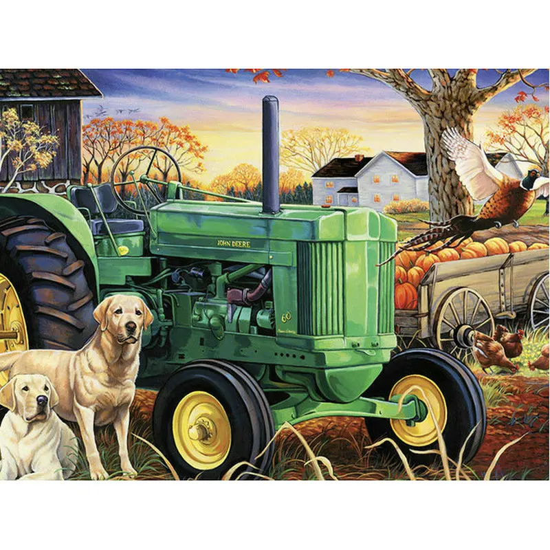 

DIY Diamond painting Cross stitch Kit rhinestones Diamond embroidery Farm landscape 3D square Diamond mosaic Needlework Pattern