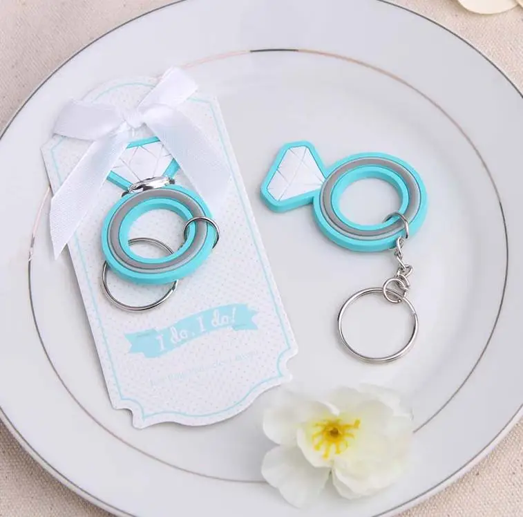 Wedding favor "I do, I do!" Engagement Ring Keychain This Ring Rubber